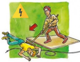 Иллюстрация к записи «Удар электрическим током – последствия и первая помощь при поражении»