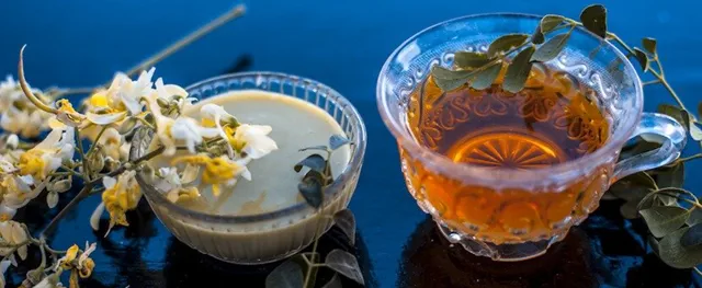 Паста из цветов моринги и чай из листьев моринги