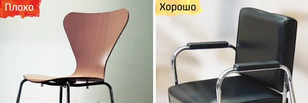 Правильный выбор стула для человека с деменцией