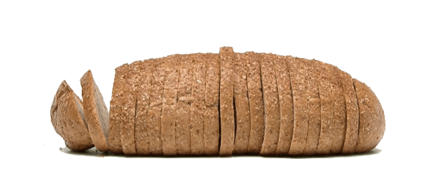 Батон темного хлеба с отрубями